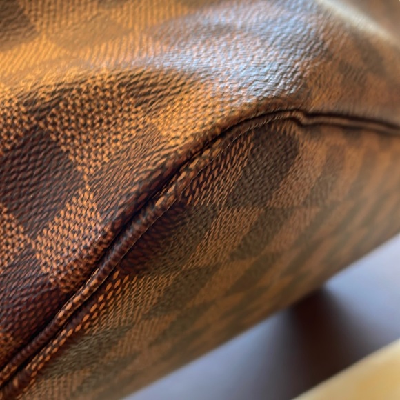 **SOLD**Louis Vuitton Neverfull MM Damier Ebene Ballerine Pink Tote Handbag EUC - Picture 8 of 15